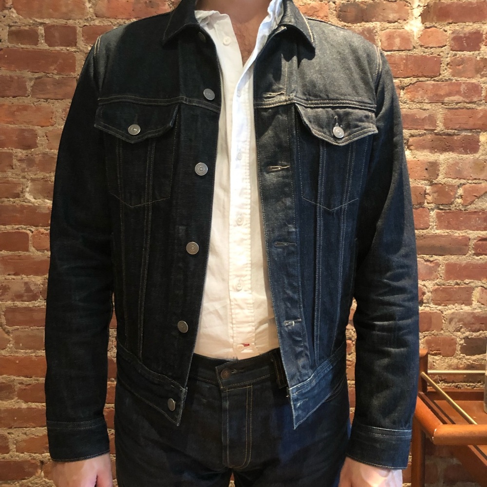 J Crew Dark Blue Denim Jacket